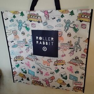 Roller Rabbit x Target Exclusive Shopping Bag In Hand Large Huge Bag Rare New...